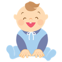 Baby, Boy, Laughing Icon