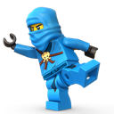 Blue, Lego, Ninja Icon