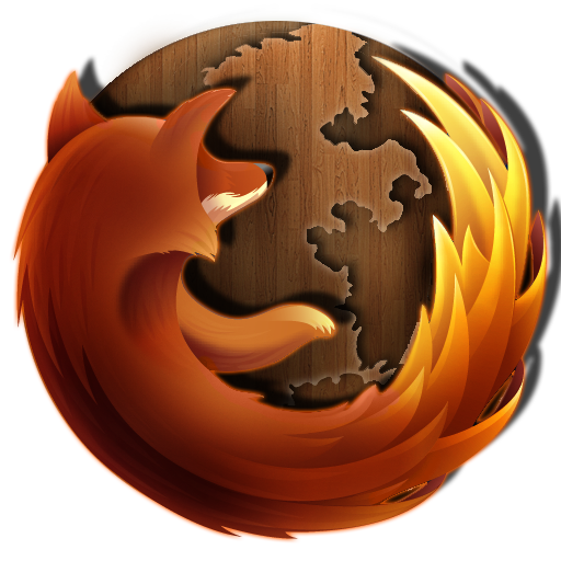 Firefox, Wooden Icon
