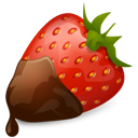Chocolate, Strawberry Icon
