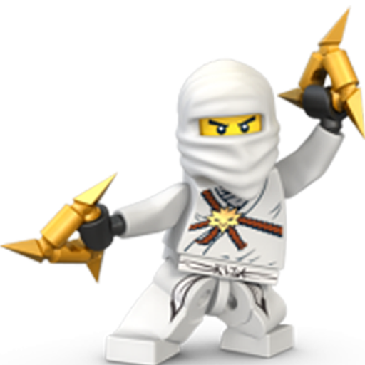 Lego, Ninja, White Icon