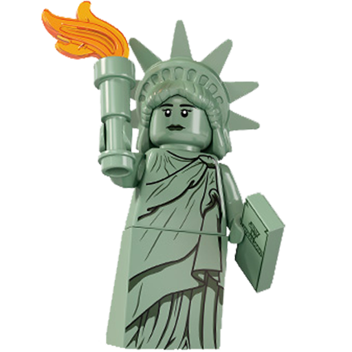 Lego, Liberty, Of, Statue Icon