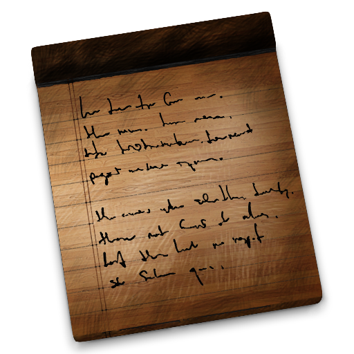 Notes, Wooden Icon