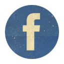 Facebok, Retro, Rounded Icon