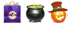 Rocket Theme Halloween Icons
