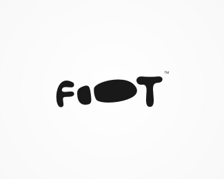 simple,foot logo