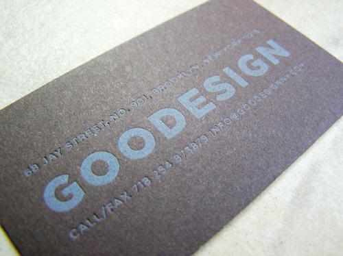 Goodesign business card