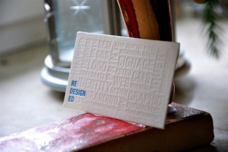 cotton paper,letterpress business card