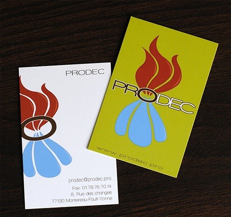 Prodec - Laminated French Card business card