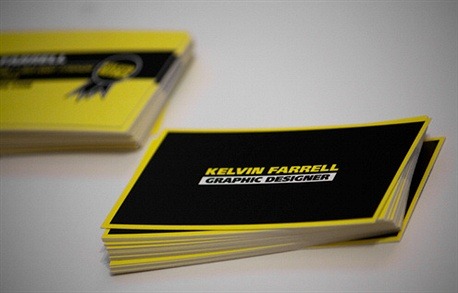 Kelvin Farrell Graphics Designer business card