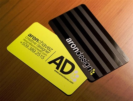 Aron Design business card