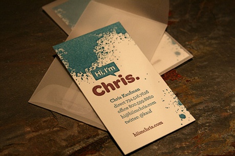 Chris Kaufman Biz Card business card