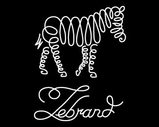 animal,zebra,lines,handwritten logo