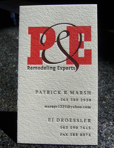 Letterpress Business Card business card
