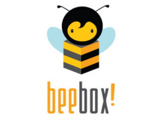 box,design,bee,eco-friendly logo