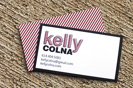 bold,textured paper business card