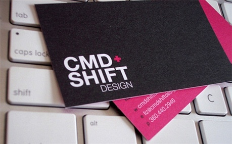 CMD+Shift Design business card