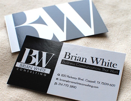 simple,one color business card
