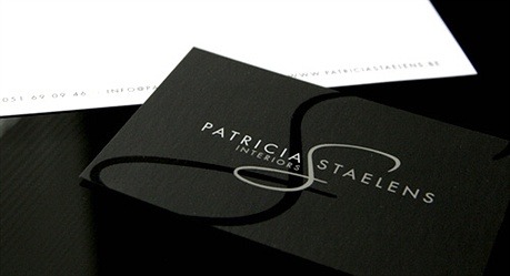 Patricia Staelens Interiors business card