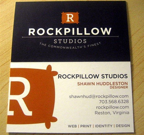 Rockpillow Studios business card