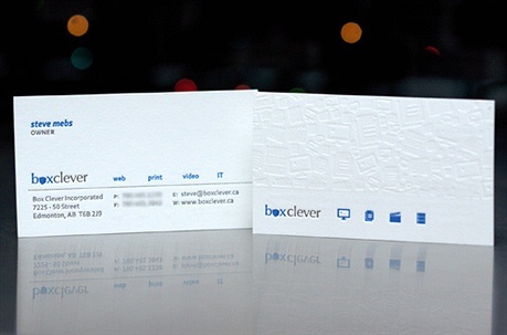 Box Clever business card