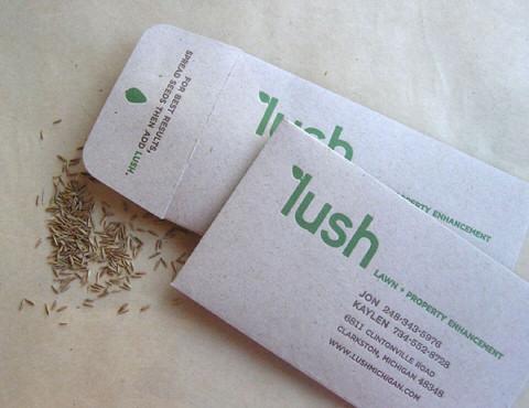 Lush business card