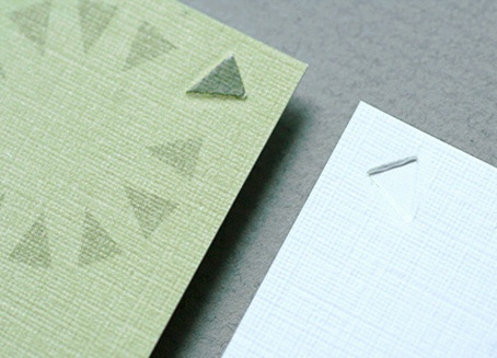 embossed,offset printed business card