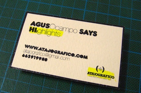 recycled paper,stylish business card