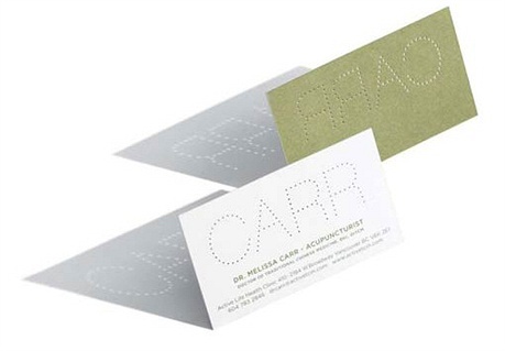 Acupuncture business card