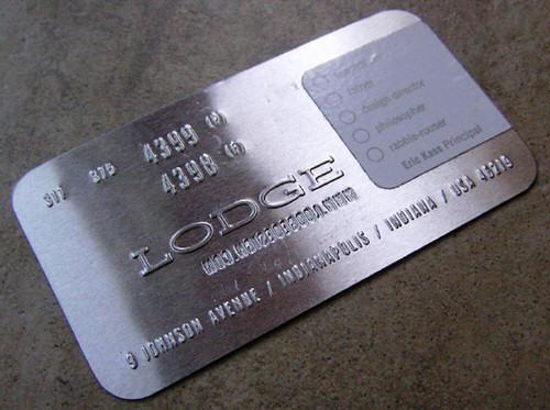 Lodge business card