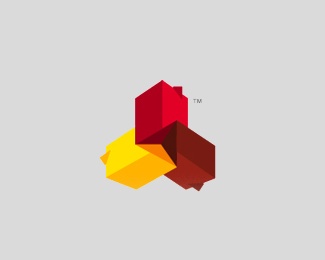 3d,blocks logo