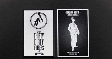 30 Dirty Fingers business card