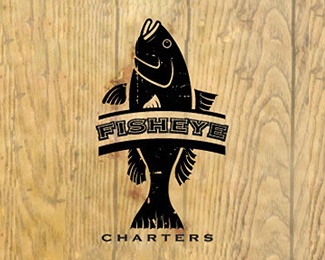 animal,fish,wood,charters logo