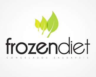 food,leaf,diet logo