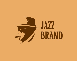 face,hat,jazz logo