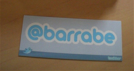 Twitter Based Design business card