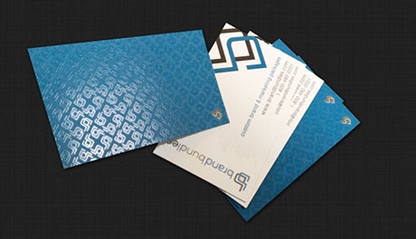 Blue Spot UV business card