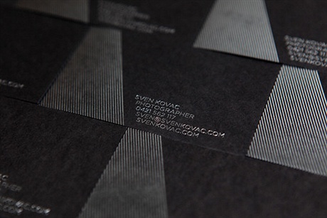 Black and Silver Business Card business card
