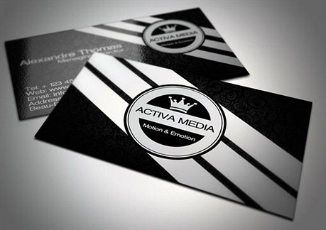 Black and White Business Cards business card