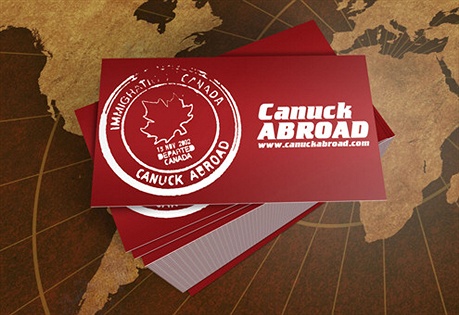 Canuck Abroad business card