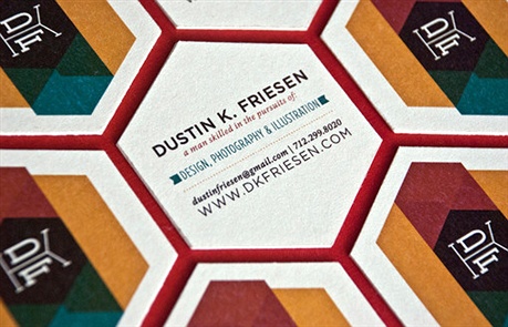 Hexagonal Business Cards business card