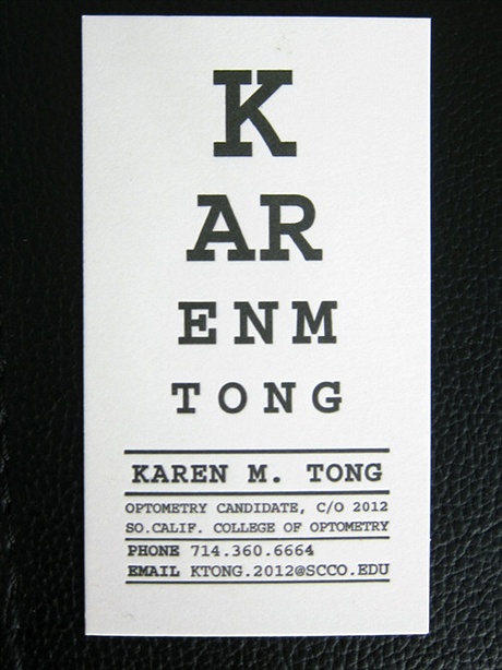 Optometrist Business Card business card