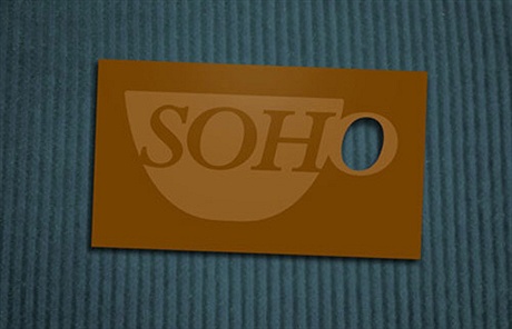 Soho Cafe and Bakery business card
