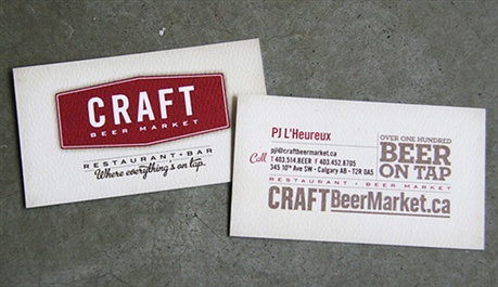 Craft Beer Market business card