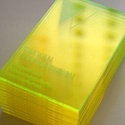 Laser Cut Fluorescent Card