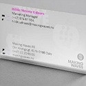 Making Waves - Frosted Transparent Plastic Card