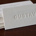 Gustavo - Embossed Letterpress Card