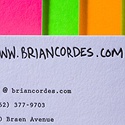 Bright Color Letterpress Cards