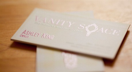 The Vanity Space business card