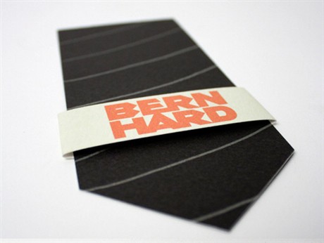 Tie Shaped business card